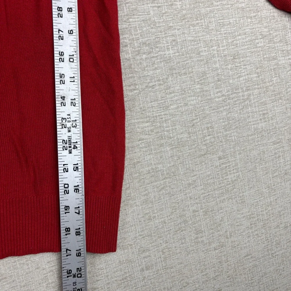 Banana Republic Mens XL Red Pima Cotton Crewneck Knit Sweater Pullover Classic